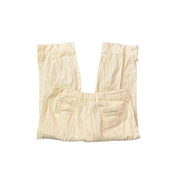 Larry Levine Capri Trouser Pant Light Yellow 8 - Picture 7 of 7